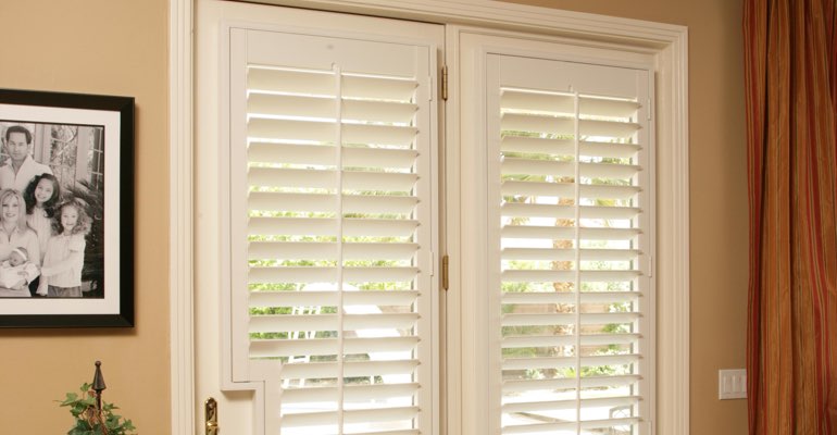 Jacksonville french door plantation shutters